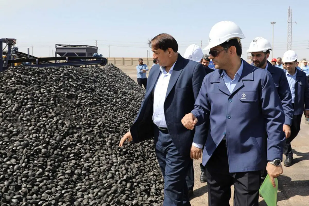 بهرهبرداری از واحد تولید بریکت سرد در کارخانجات گروه ملی فولاد ایران