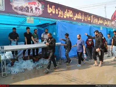 گزارش تصویری خدمات رسانی مواکب در شلمچه