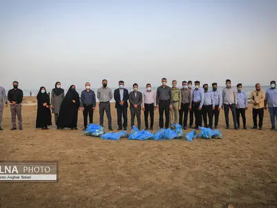  ساحل خلیج فارس پاکسازی شد