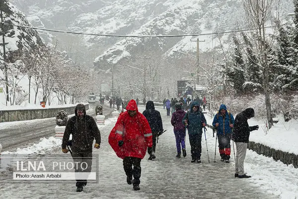  برف زمستانی توچال تهران
