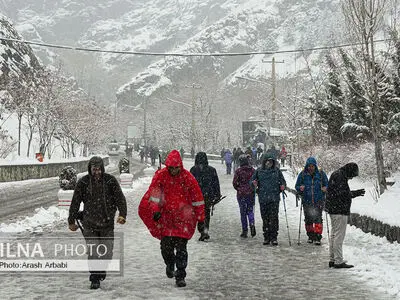  برف زمستانی توچال تهران