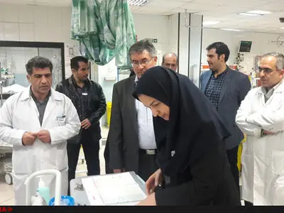 تعزیرات و دانشگاه علوم پزشکی تهران از بیمارستان ضیائیان بازدید کرد