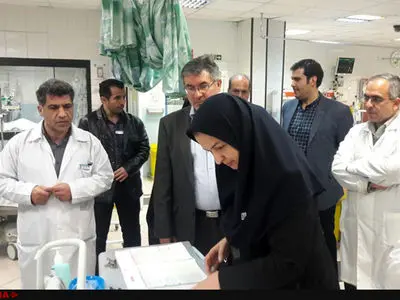تعزیرات و دانشگاه علوم پزشکی تهران از بیمارستان ضیائیان بازدید کرد