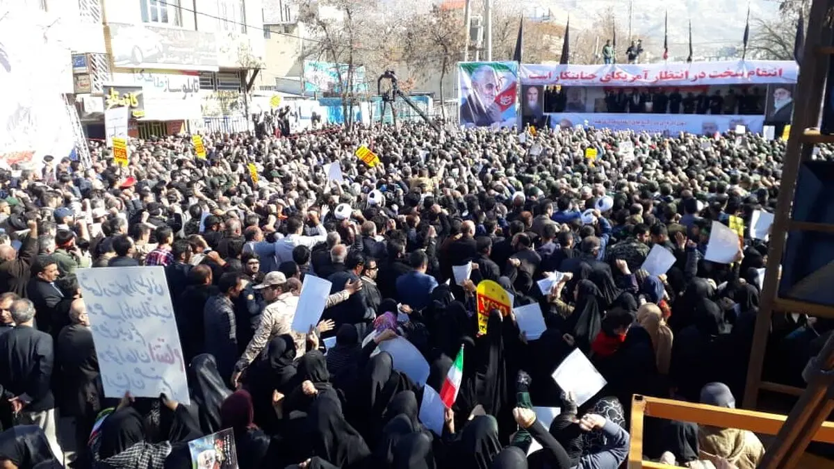 گزارش تصویری مراسم عزاداری سردار شهید قاسم سلیمانی در یاسوج