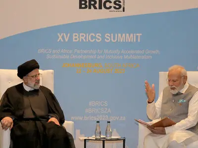 على هامش قمة بریکس..الرئیس الإیراني یجتمع مع رئیس الوزراء الهندي