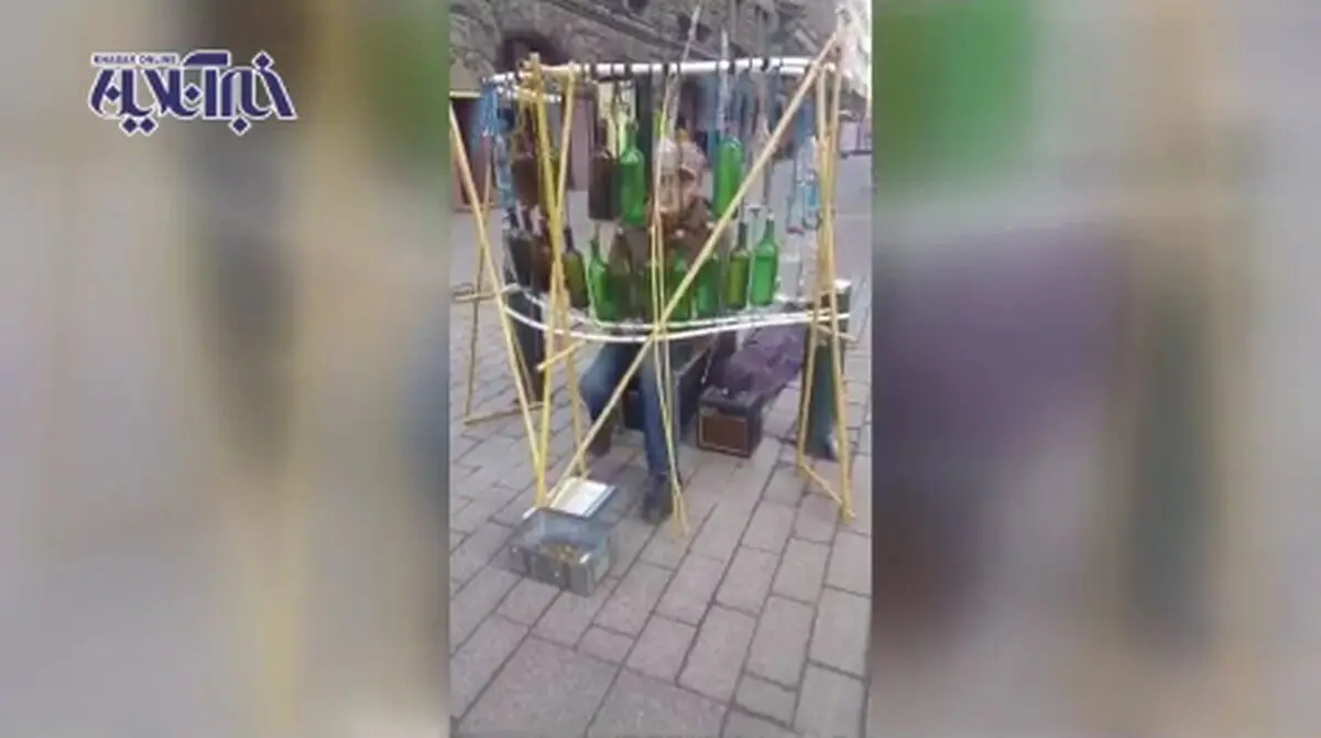  خلق موسیقی بی‌نظیر با بطری‌! / فیلم