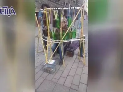  خلق موسیقی بی‌نظیر با بطری‌! / فیلم