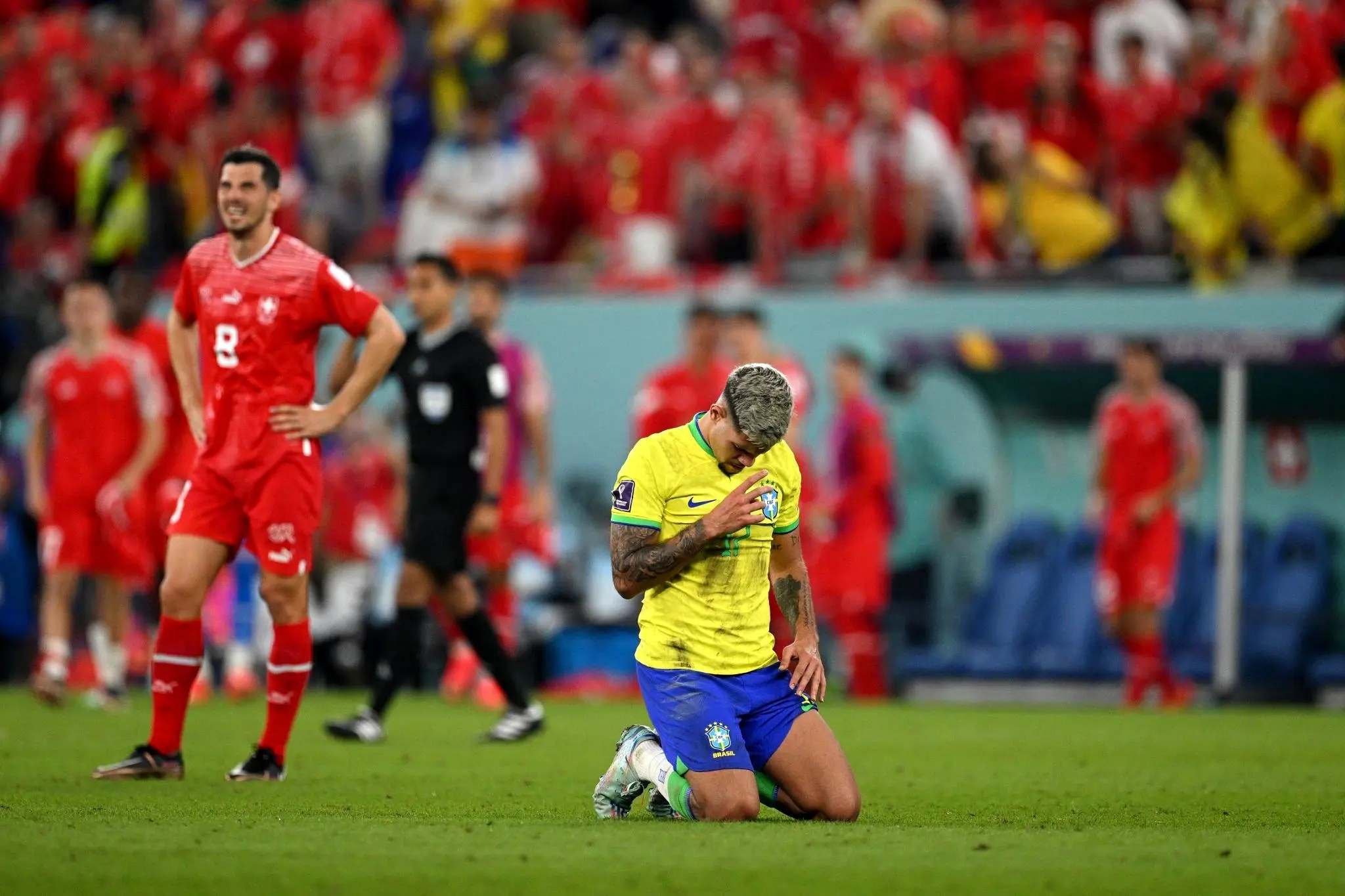گزارش تصویری بازی برزیل و سوییس