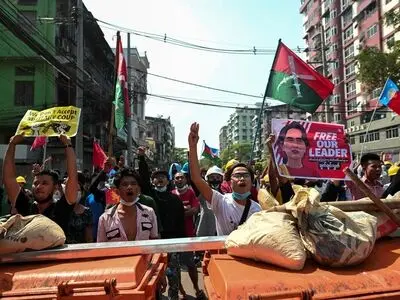 Myanmar police crack down on protests for second day; one dead, several hurt