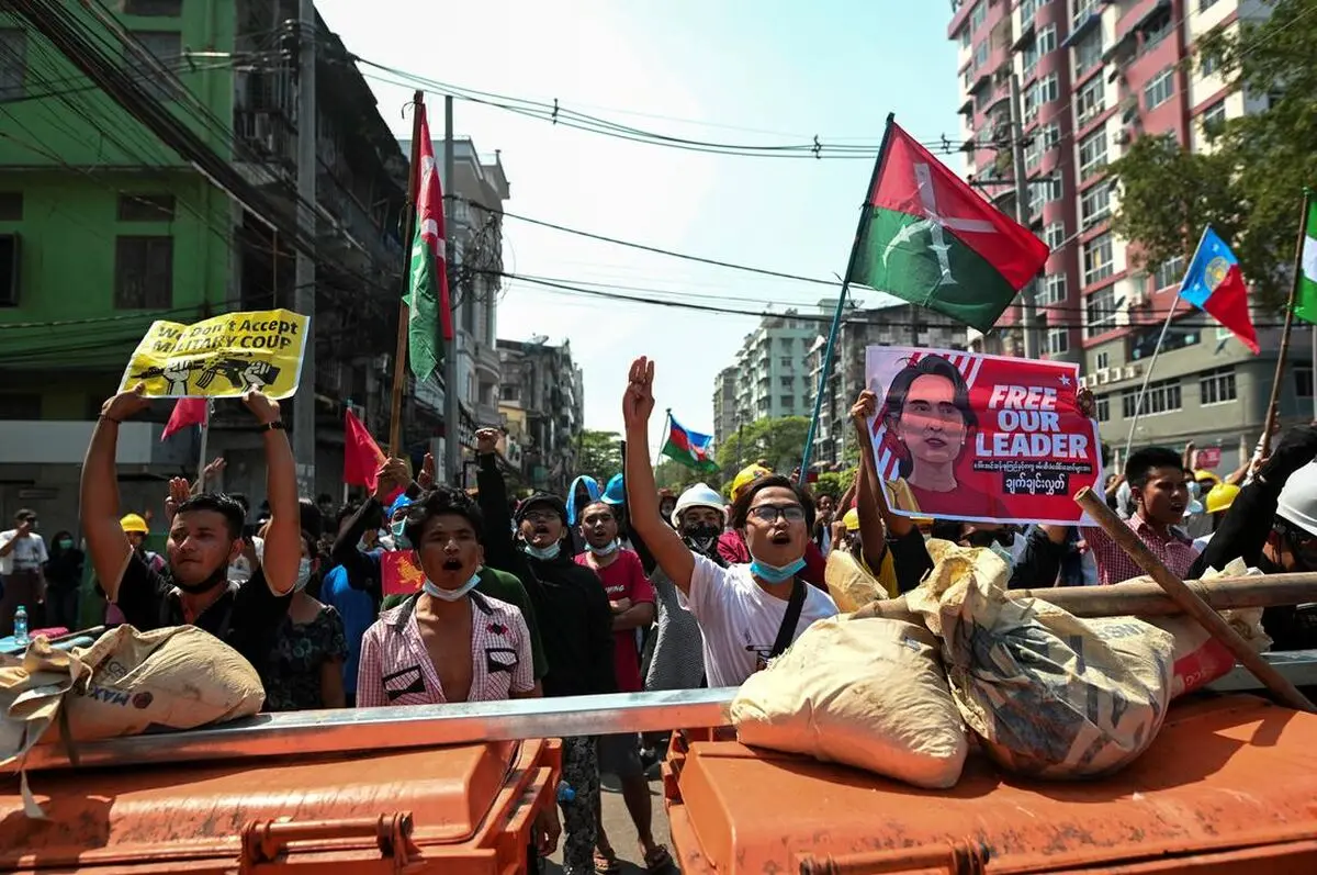 Myanmar police crack down on protests for second day; one dead, several hurt