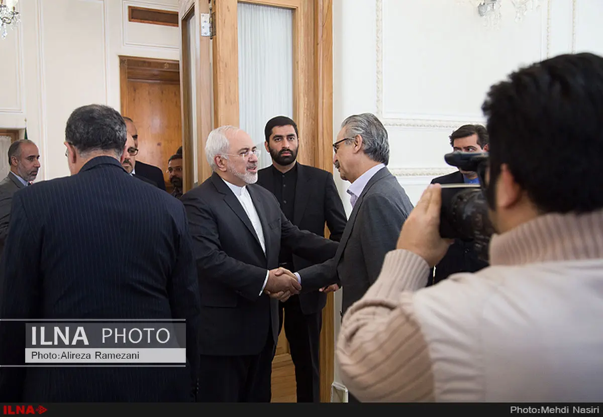 دیدار مسئول اجرایی دفتر سیاسی اتحادیه میهنی کردستان عراق با ظریف +عکس