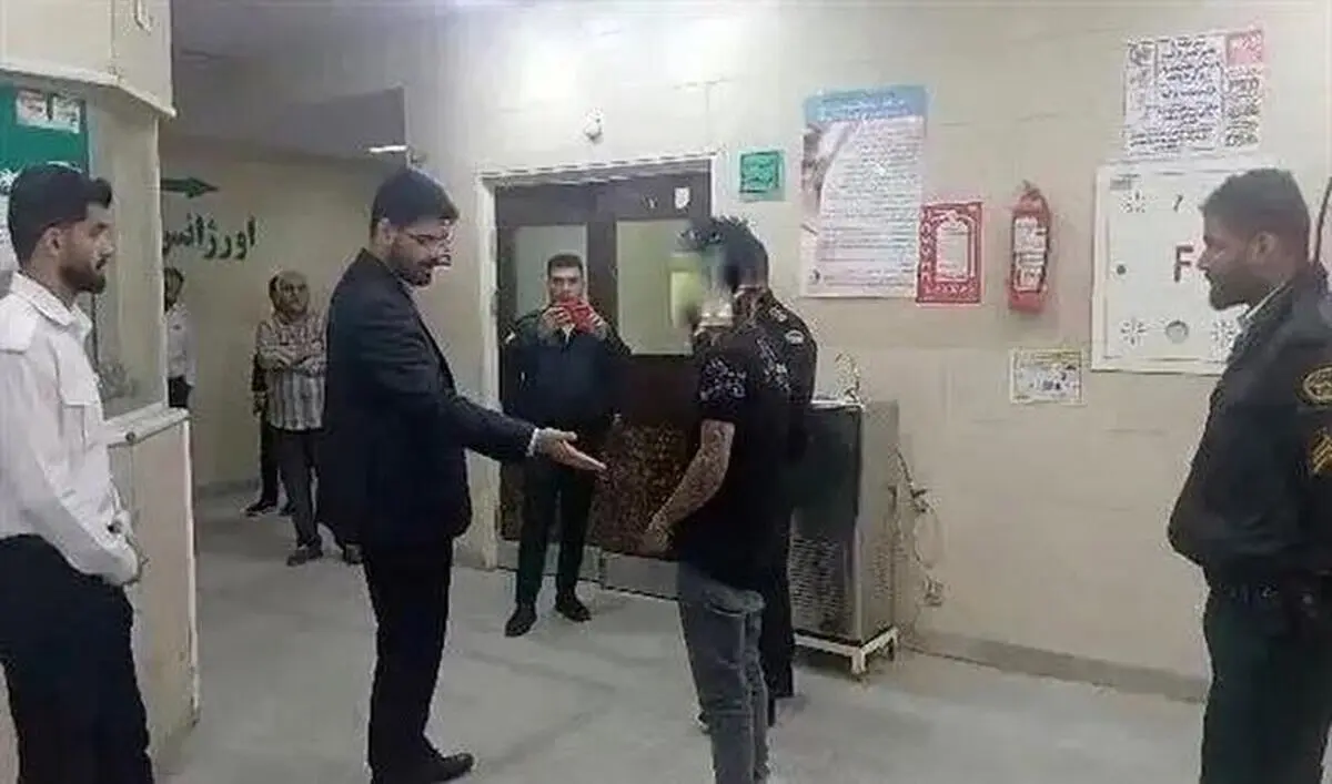 بازداشت ضارب مامور حراست بیمارستان ۲۲ بهمن مسجدسلیمان 
