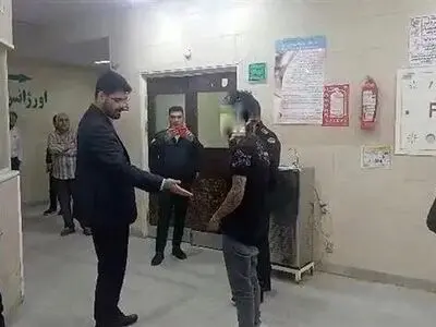 بازداشت ضارب مامور حراست بیمارستان ۲۲ بهمن مسجدسلیمان 
