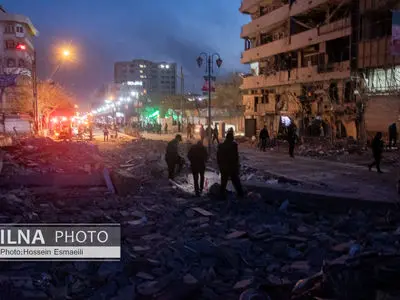 حمله هوایی به خیابان کارگر جنوبی تهران