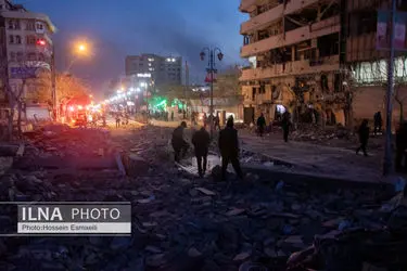 حمله هوایی به خیابان کارگر جنوبی تهران