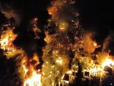 آتش‌سوزی در مالزی منجر به سوختن ۲۰۰ خانه شد