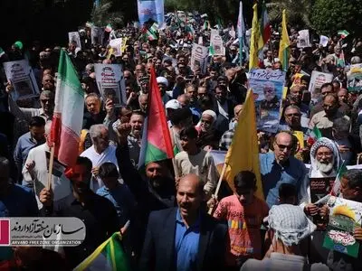 گزارش تصویری؛ راهپیمایی روز جهانی قدس در شهرستان خرمشهر 