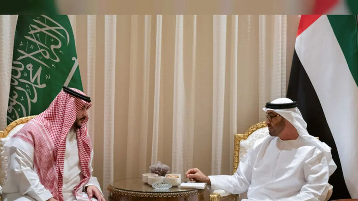 دیدار ولیعهد أبوظبی و ومعاون وزیر دفاع عربستان با محوریت امور دفاعی 