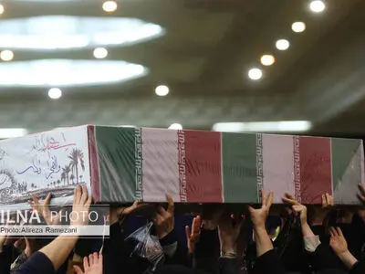 مراسم وداع با ۱۵۰ شهید گمنام دفاع مقدس در مصلی تهران