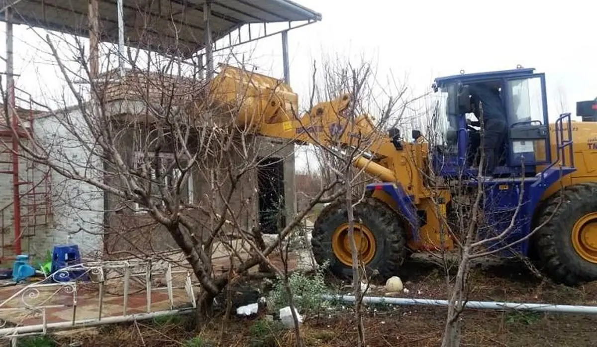 تخریب ۲۲ بنای غیر مجاز در روستای نوچمن گرگان