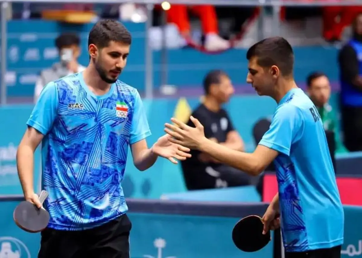 پیروزی مقتدرانه تیم ملی تنیس روی میز ایران مقابل عربستان