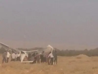سقوط هواپیمای سبک در خراسان‌رضوی