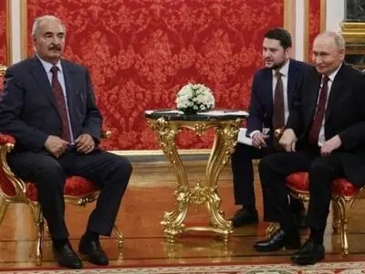 دیدار «خلیفه حفتر» با پوتین و مقام‌های روس در مسکو