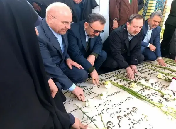 رئیس مجلس شورای اسلامی برای حضور در یادواره شهدا وارد نیشابور شد