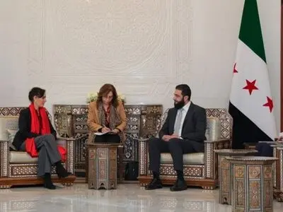 دیدار هیئت کمیساریای اتحادیه اروپا با «احمد الشرع»