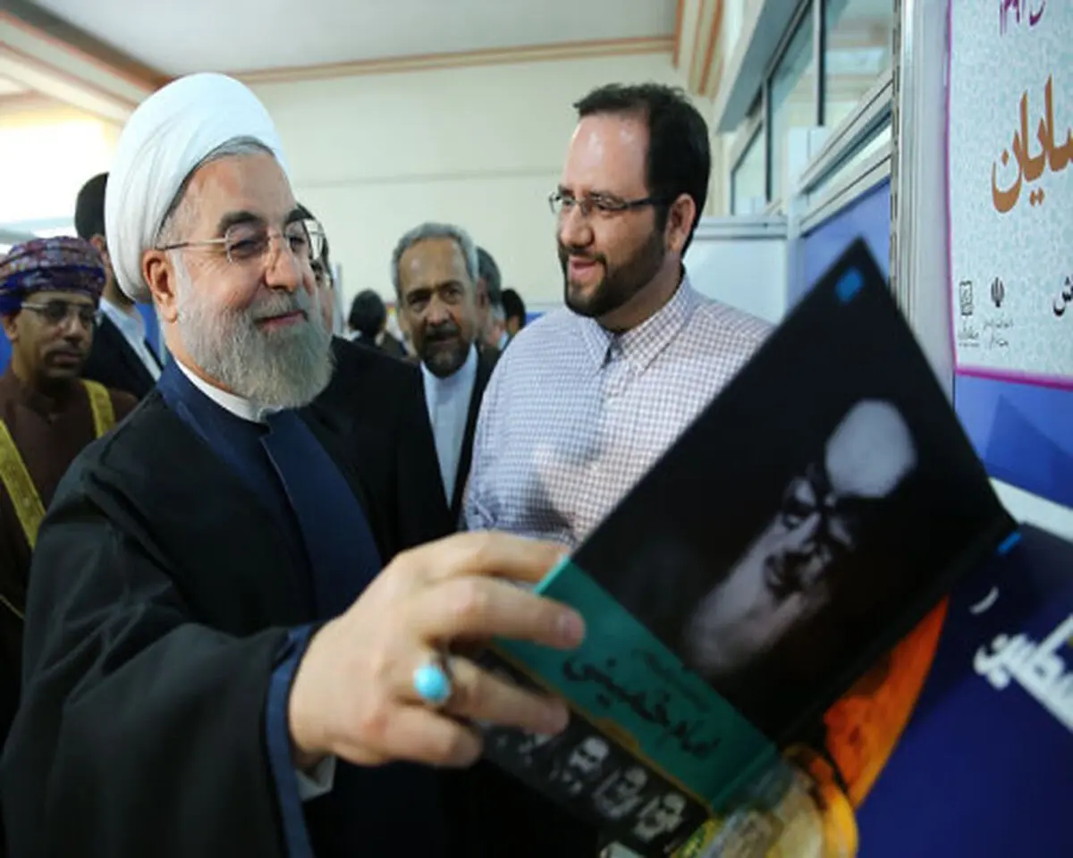 افتتاح نمایشگاه کتاب تهران با حضور رییس جمهور  در کتابخانه ملی