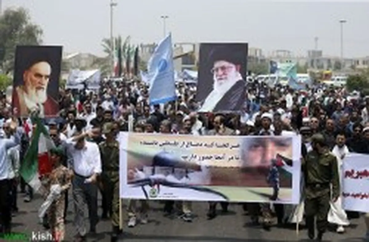 اعلام مسیر راهپیمایی روز جهانی قدس درجزیره کیش