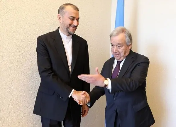 رایزنی امیرعبداللهیان با دبیرکل سازمان ملل متحد 