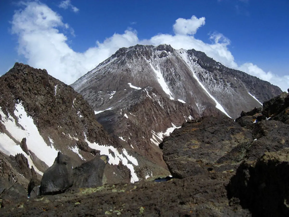 کوه سبلان ۵ آذر امسال و پارسال + فیلم