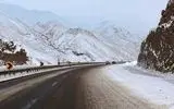بارش پراکنده برف در محورهای کوهستانی استان قزوین