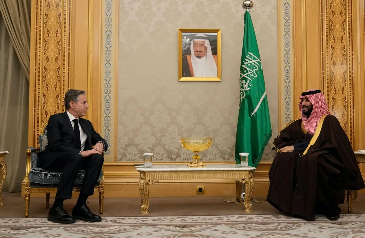 نشست ۲ ساعته بن‌سلمان و بلینکن در ریاض