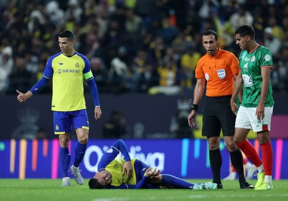 گزارش تصویری اولین بازی رونالدو با پیراهن النصر در لیگ عربستان