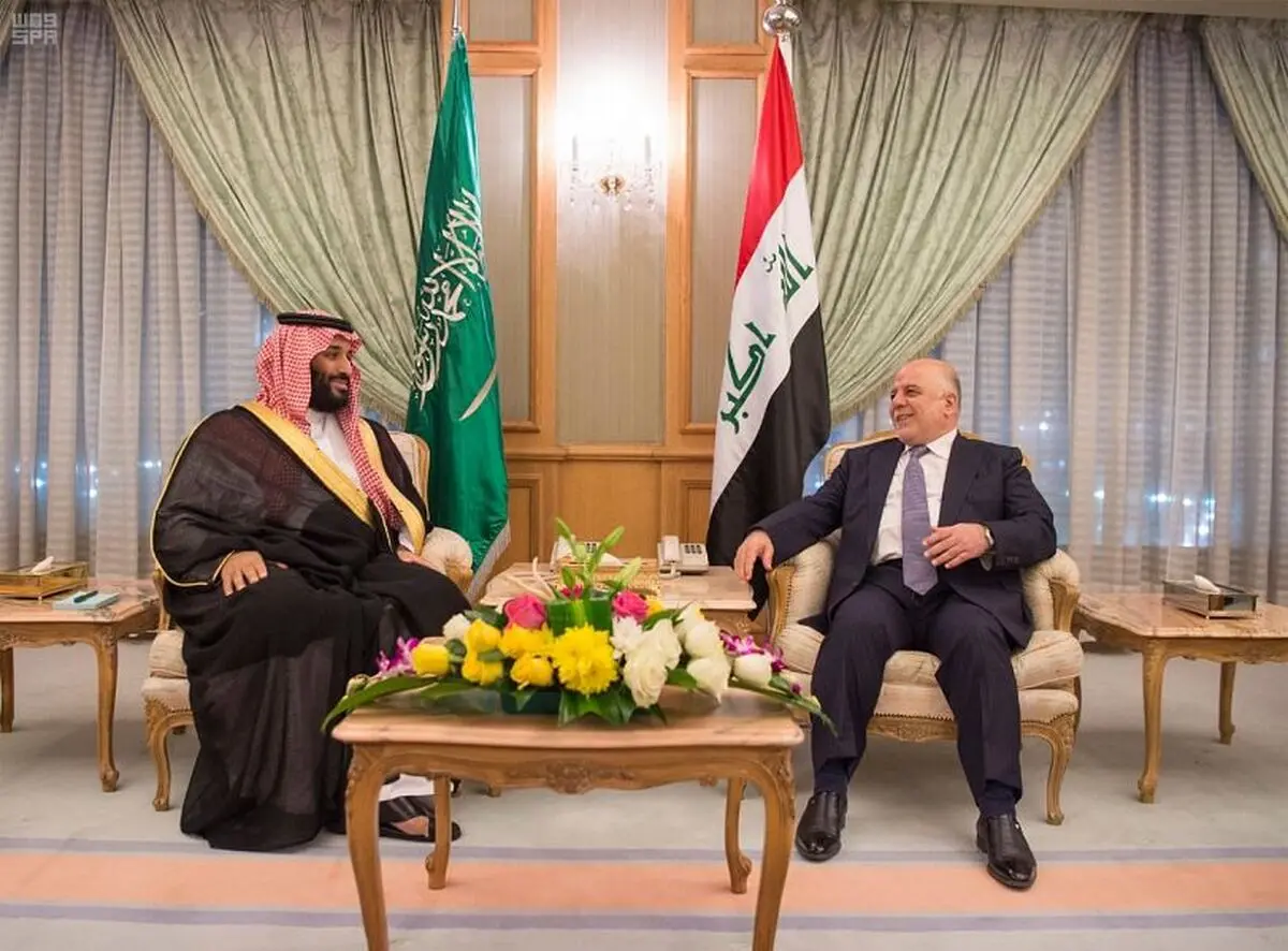 دیدار العبادی با وزیر دفاع عربستان