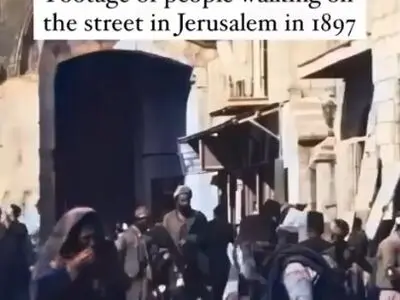 ویدیوی رنگی شده از اورشلیم - سال ۱۸۹۷