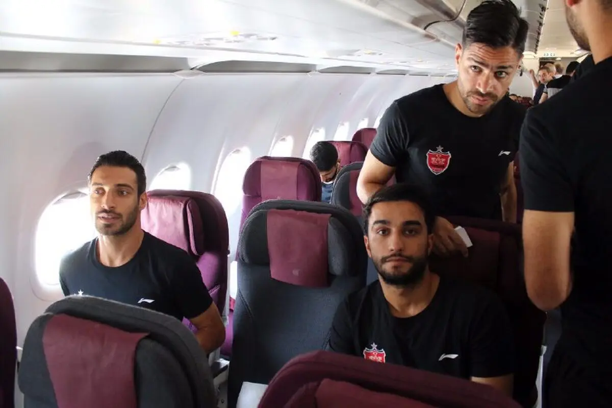 با کاروان پرسپولیس از تهران تا دوحه (گزارش تصویری)
