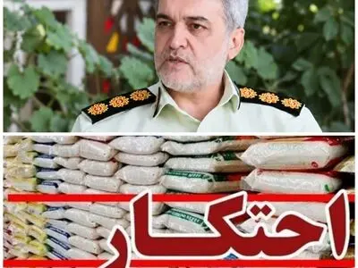 ۲۵۰ تُن برنج طارم ثبت‌نشده به ارزش هزار میلیارد ریال در بابلسر کشف و ضبط شد