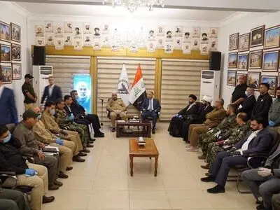 دیدار نخست‌وزیر عراق و رئیس الحشد الشعبی