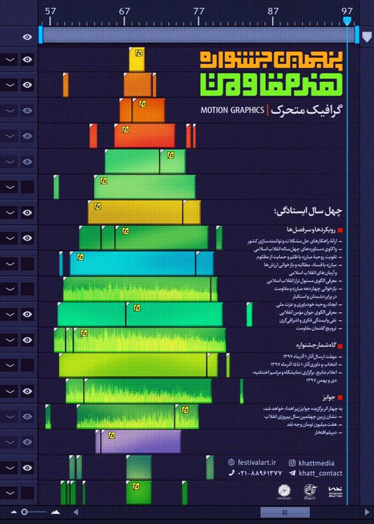 جشنواره‌های هنر مقاومت و موشن گرافیک برگزار می‌شوند