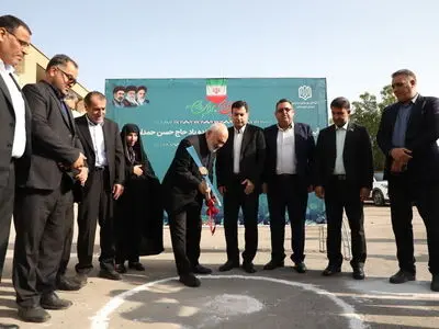 کلنگ احداث مدرسه ۱۲ کلاسه در کوی علوی اهواز به زمین زده شد
