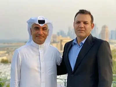 نشست مشترک رییس فدراسیون فوتبال و مدیر کمپ اسپایر قطر 