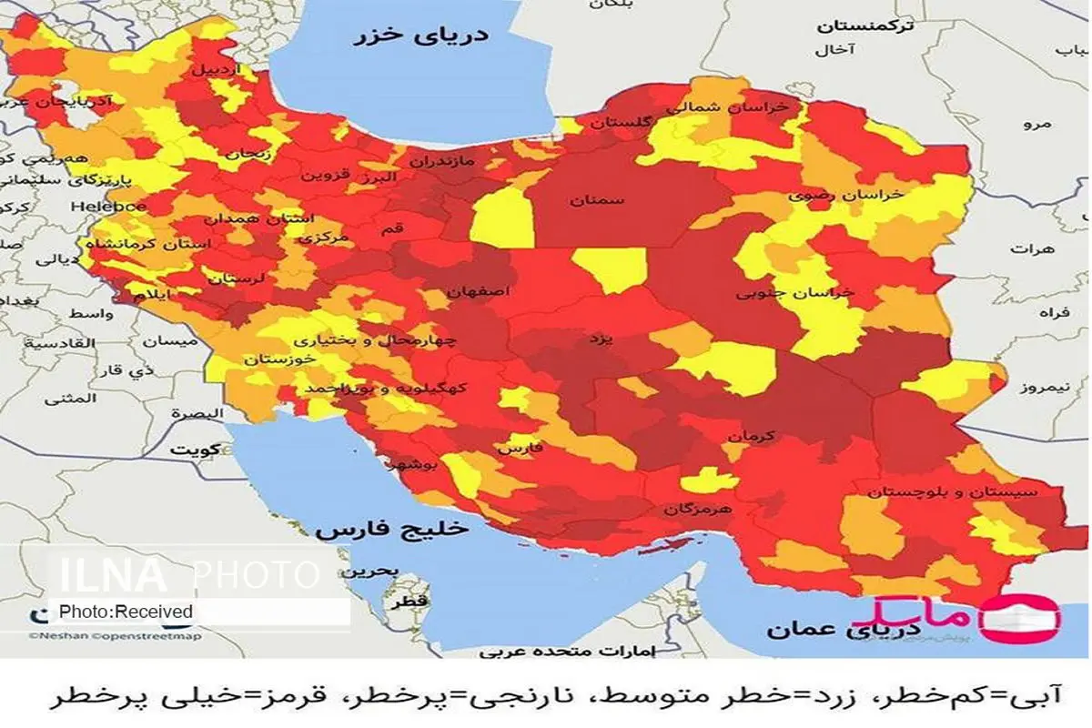 آذربایجان شرقی میزبان موج پنجم کرونا/چهار شهرستان در وضیعت قرمز 