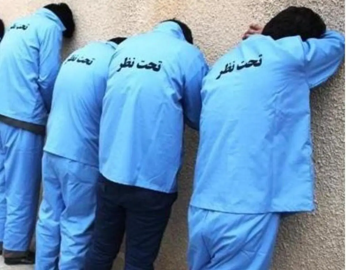 دستگیری اراذل و اوباش منطقه ملک آباد شهرستان چهارباغ