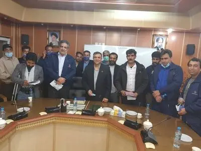 دیدار مدیرعامل شرکت زغالسنگ کرمان با اعضای شورای کارگری