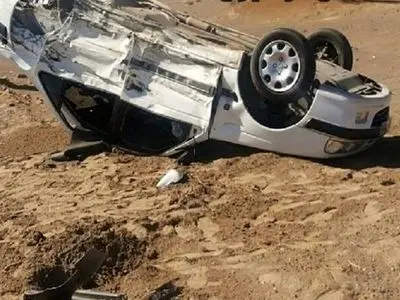 مرگ یکی از کارکنان خانم بیمارستان جیرفت بر اثر واژگونی خودرو