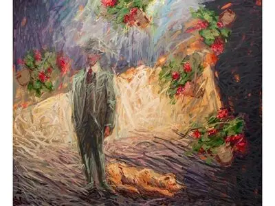 «دیدار به قیامت» روی دیوار 