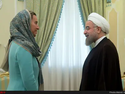 موغرینی تهنئ روحانی بفوزه فی الانتخابات